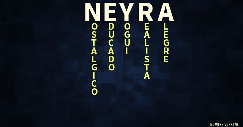 Acróstico neyra