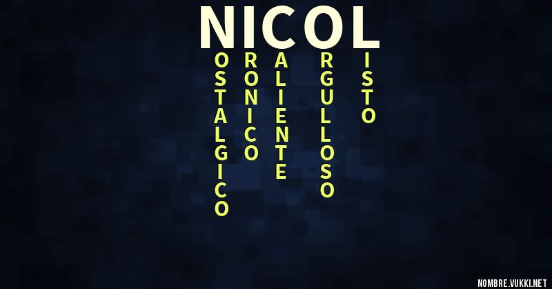 Acróstico nicol