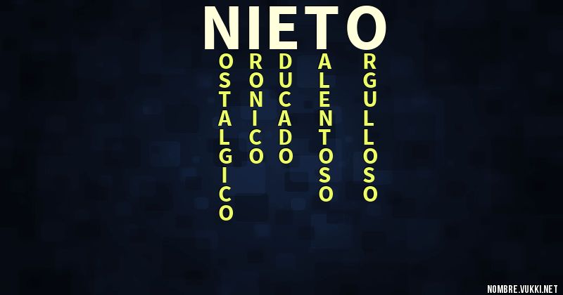Acróstico nieto
