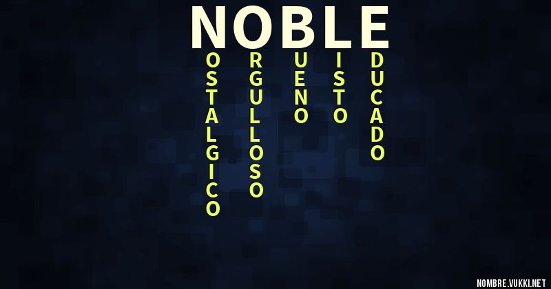 Acróstico noble