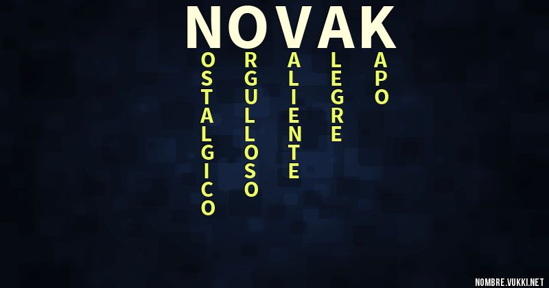 Acróstico novak