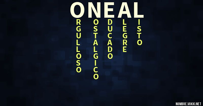 Acróstico o'neal