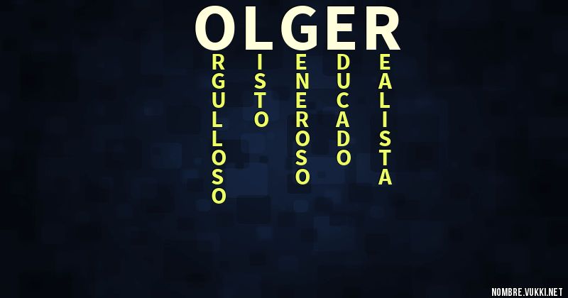 Acróstico olger