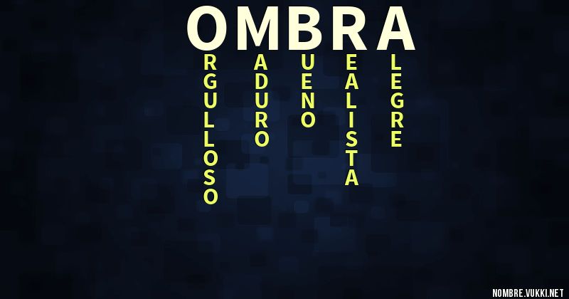 Acróstico ombra