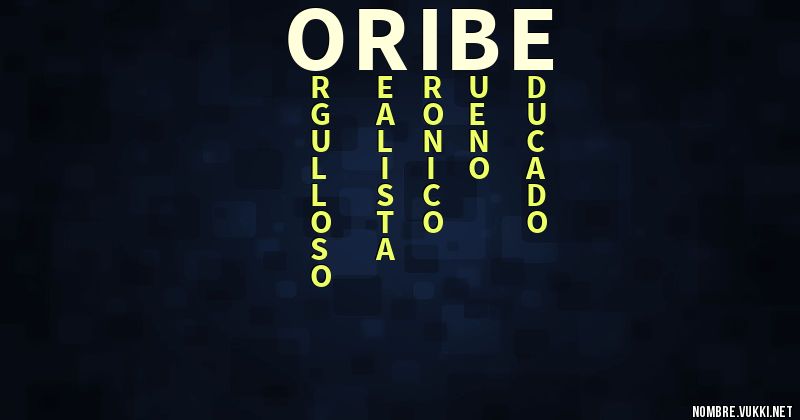 Acróstico oribe