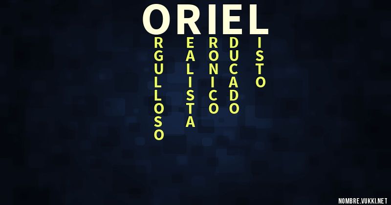Acróstico oriel