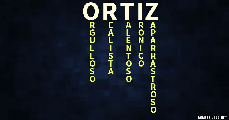 Acróstico ortiz