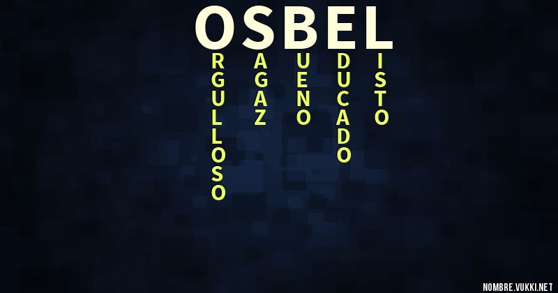 Acróstico osbel