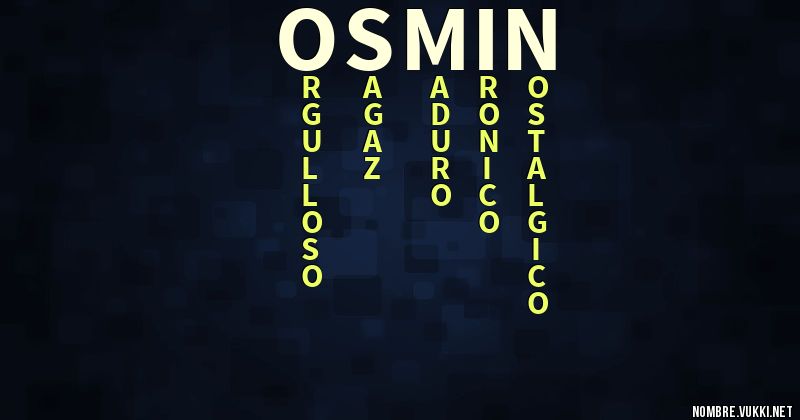 Acróstico osmin