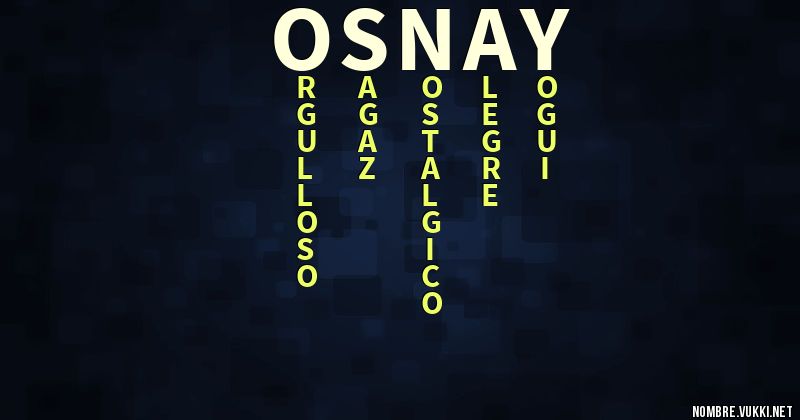 Acróstico osnay