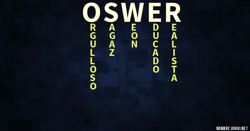 Acróstico oswer