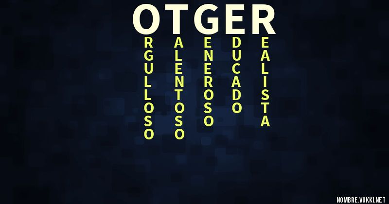 Acróstico otger