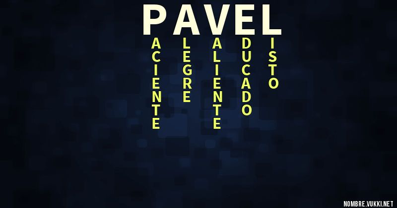 Acróstico pável