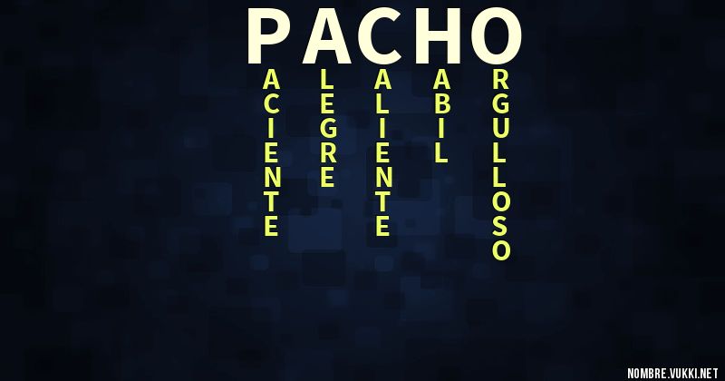 Acróstico pacho