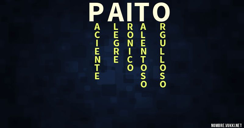Acróstico paito