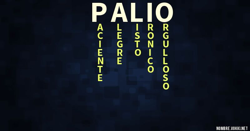 Acróstico palio