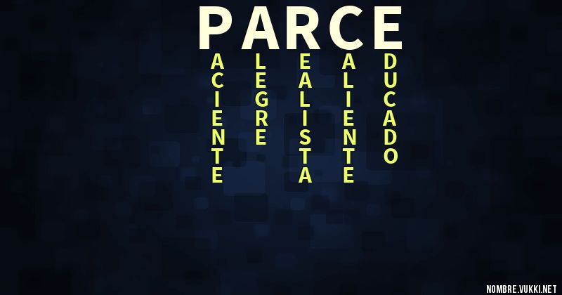 Acróstico parce