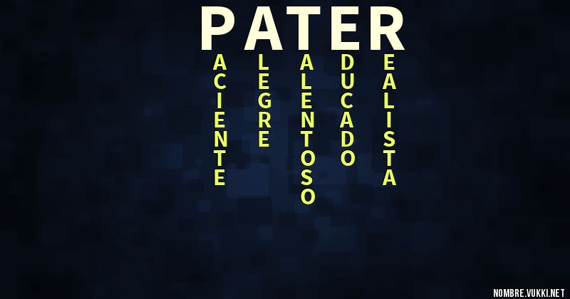 Acróstico pater