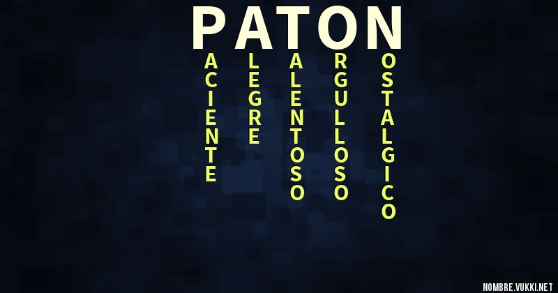 Acróstico paton