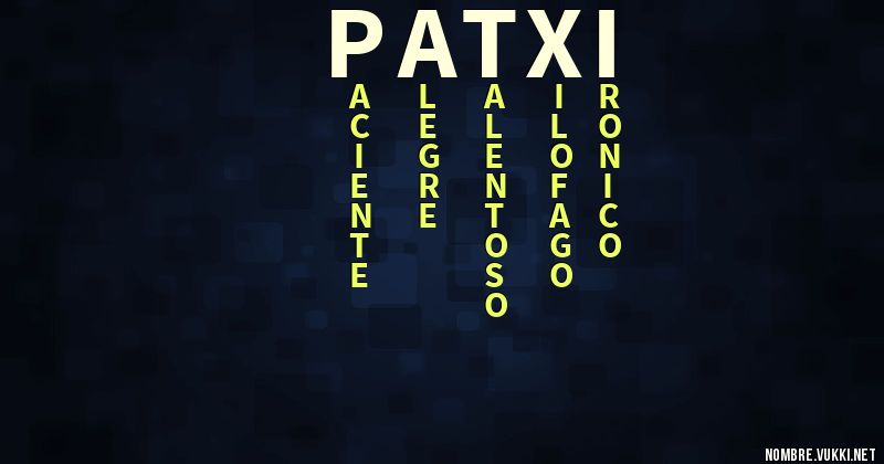 Acróstico patxi