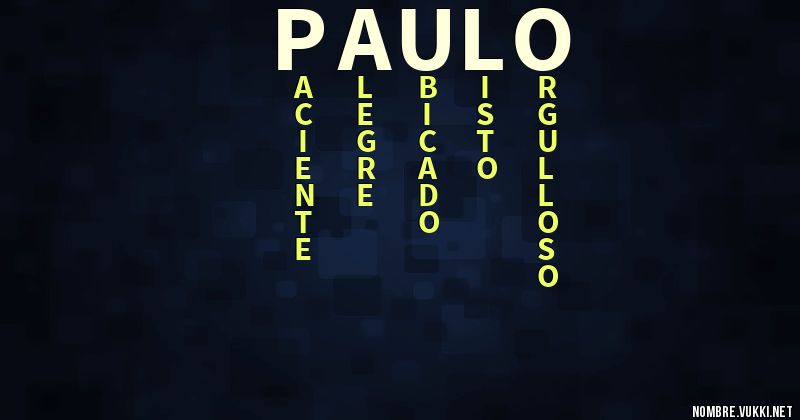 Acróstico paulo