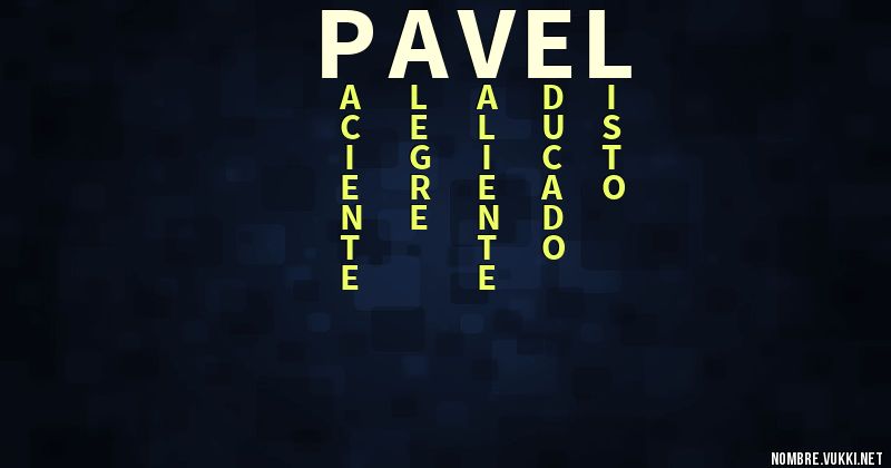 Acróstico pavel