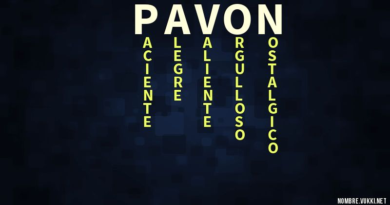 Acróstico pavon