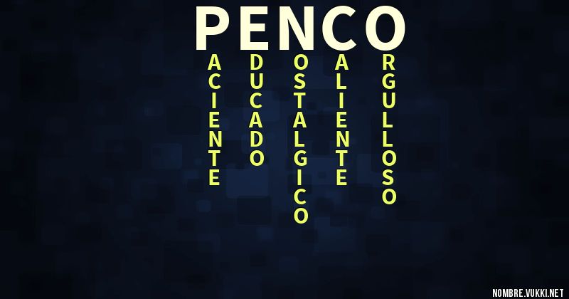 Acróstico penco