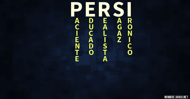 Acróstico persi