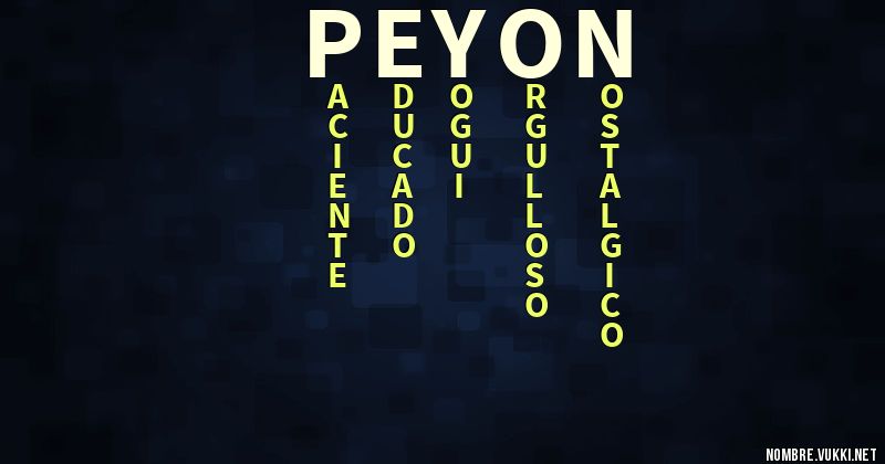 Acróstico peyon