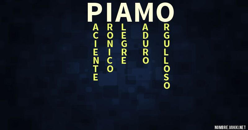 Acróstico piamo