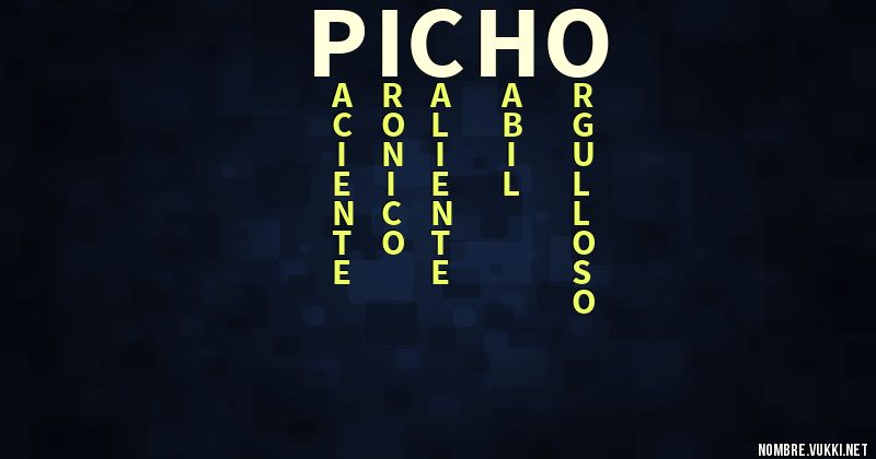 Acróstico picho