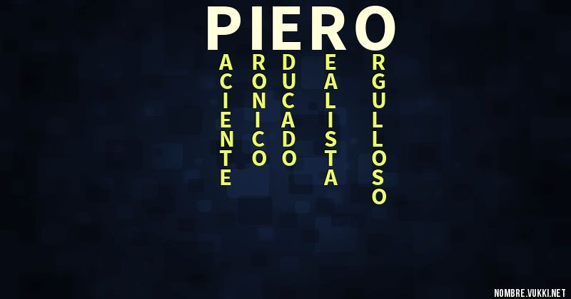 Acróstico piero