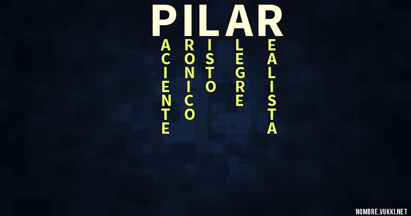 Acróstico pilar