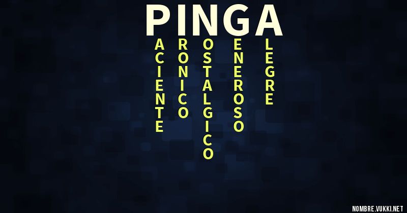 Acróstico pinga