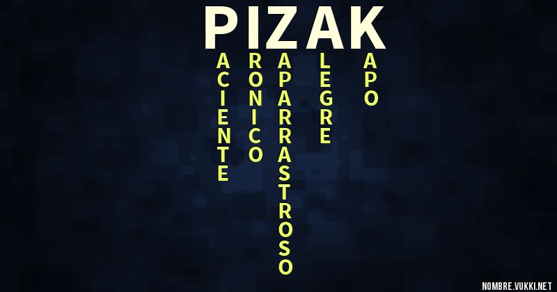 Acróstico pizak