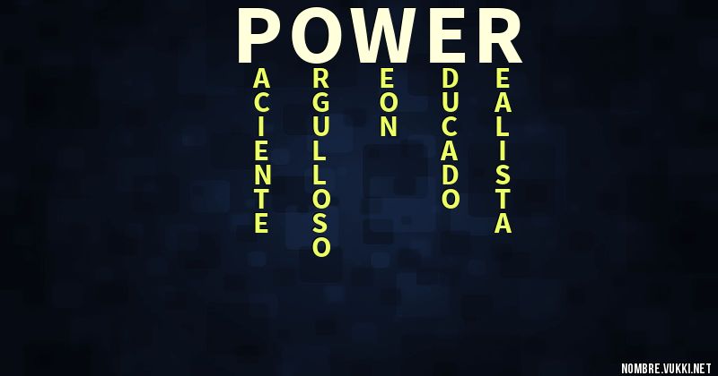 Acróstico power