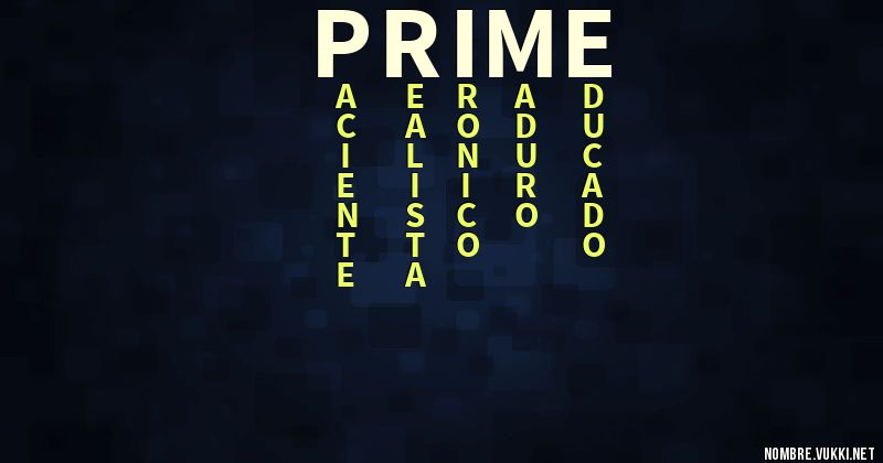 Acróstico prime