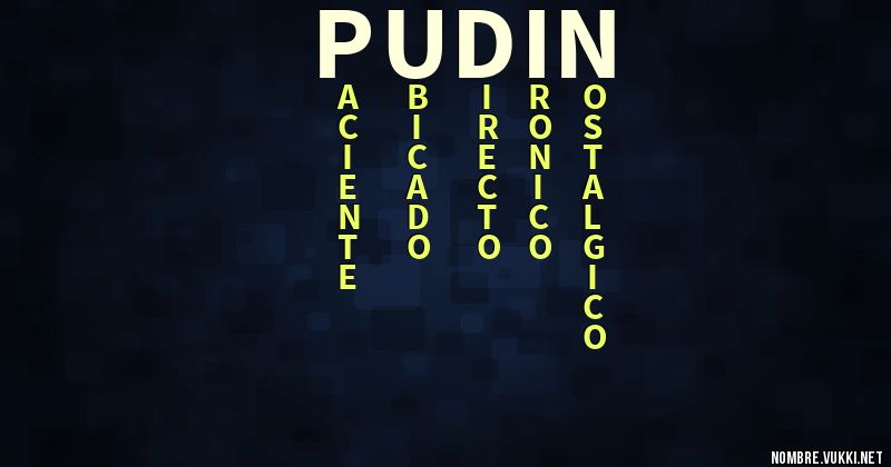 Acróstico pudin