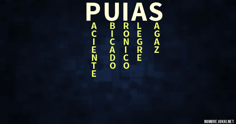 Acróstico puias