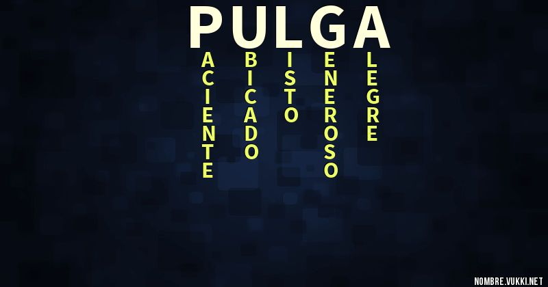 Acróstico pulga