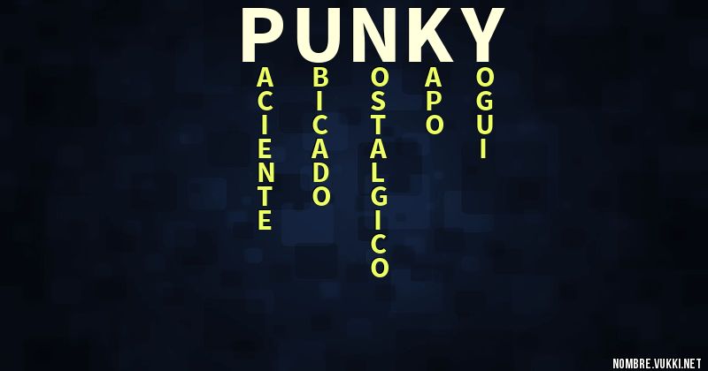 Acróstico punky