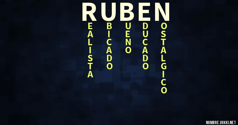 Acróstico rúben