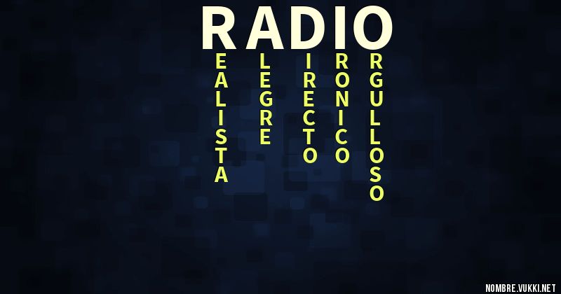 Acróstico radio