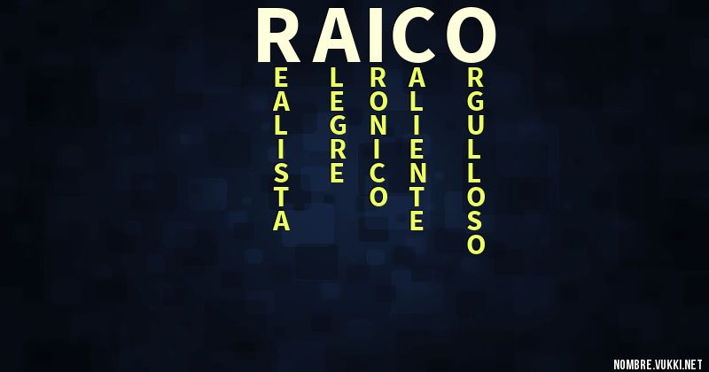 Acróstico raico