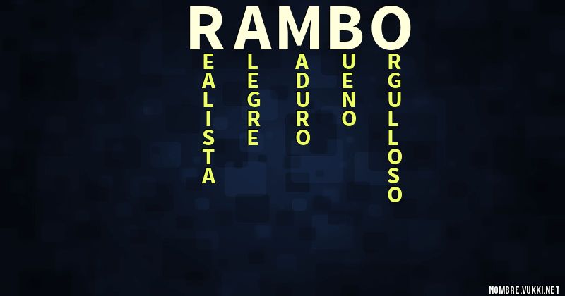 Acróstico rambo