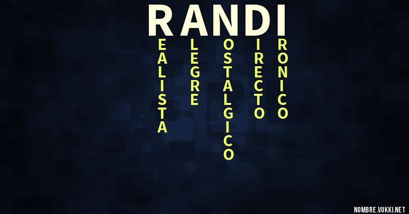 Acróstico randi