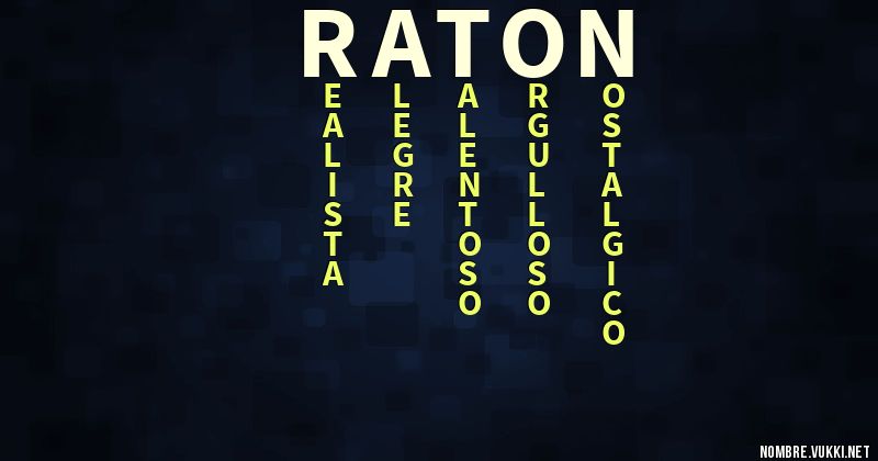 Acróstico raton