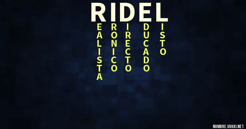 Acróstico ridel