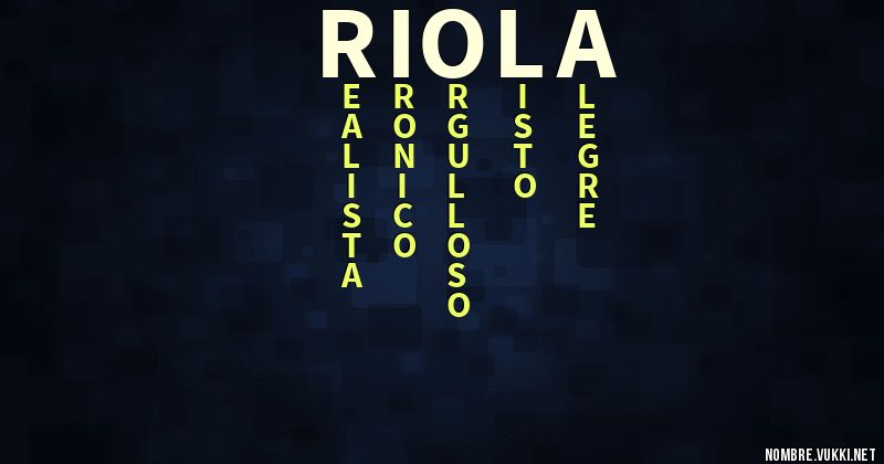 Acróstico riola